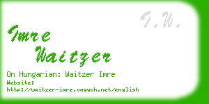 imre waitzer business card